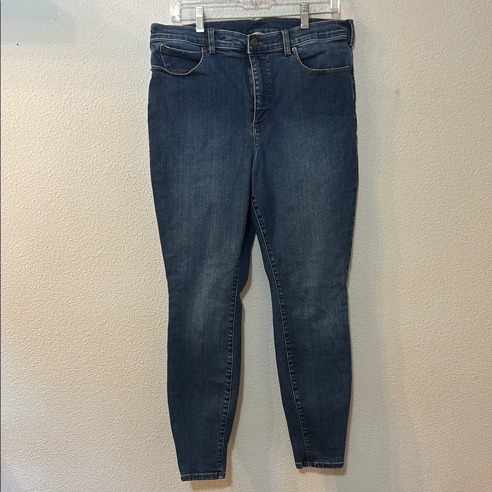 Duluth Trading Co Blue Skinny Jeans with Stretch